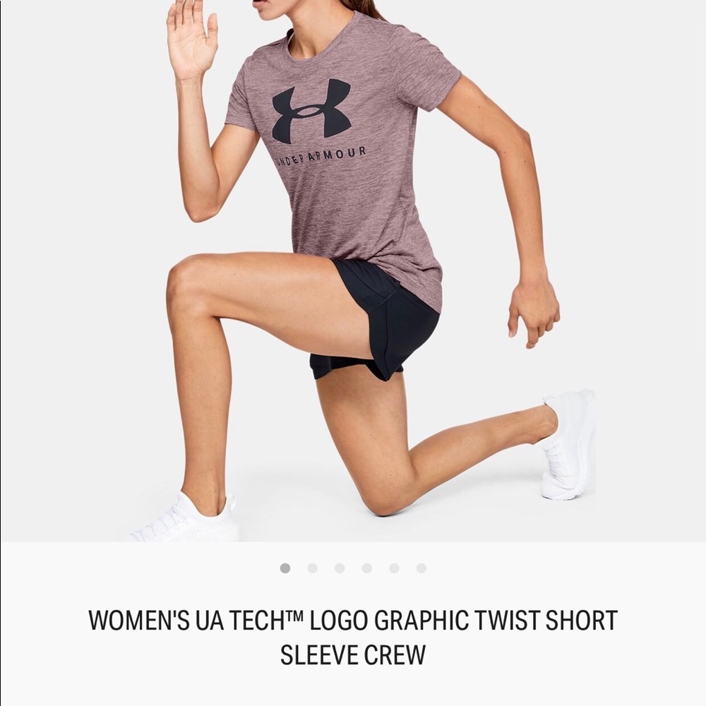 Woman’s UA Tech Logo Graphic Twist Short Sleeve